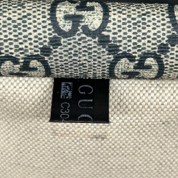 Gucci Boston Joy Tattoo Print Red w/ Blue GG Plus Handbag Bag Purse 189895 - Picture 15 of 16